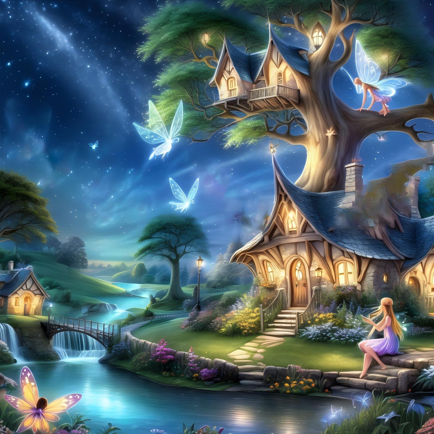 Release Paper, Beautiful Fairies & Trolls, 24 sections 4x4, with choice of Overlay