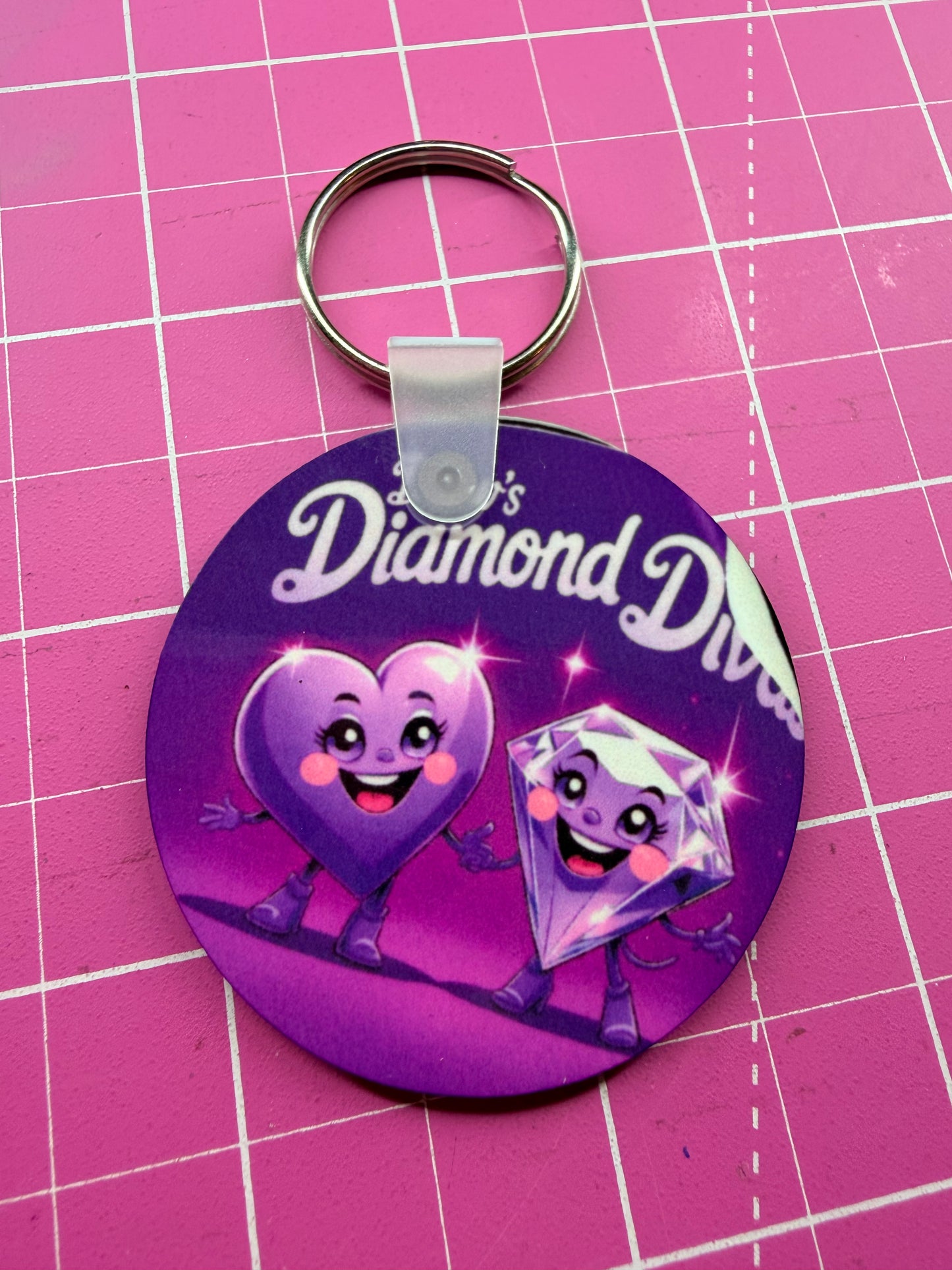 Drews Diamond Diva Tiktok Keyring