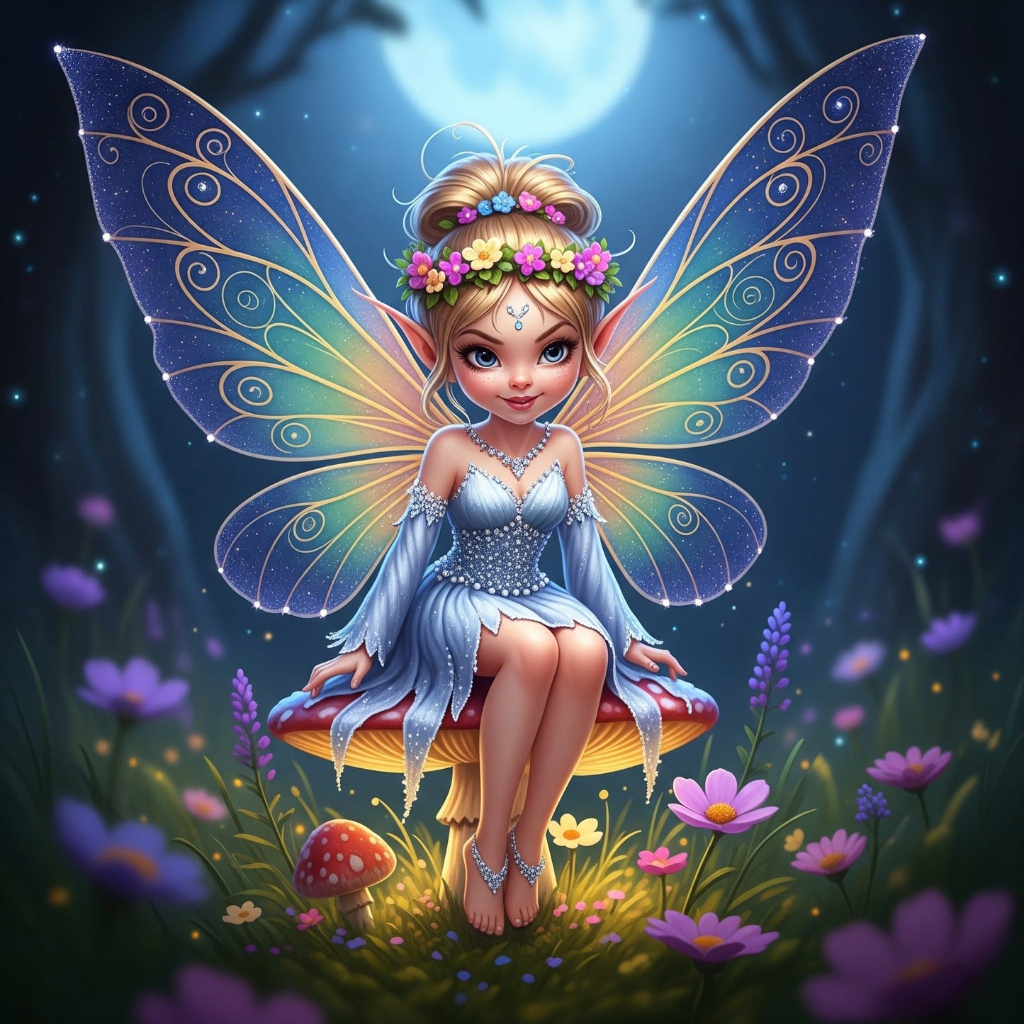 Fairies Release Paper 6x4 24 sections, choice of Overlay
