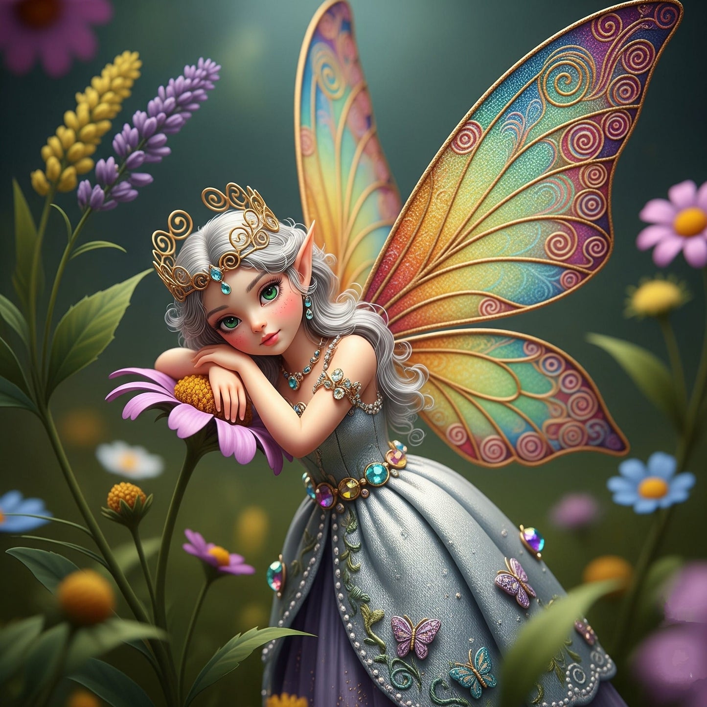 Fairies Release Paper 6x4 24 sections, choice of Overlay
