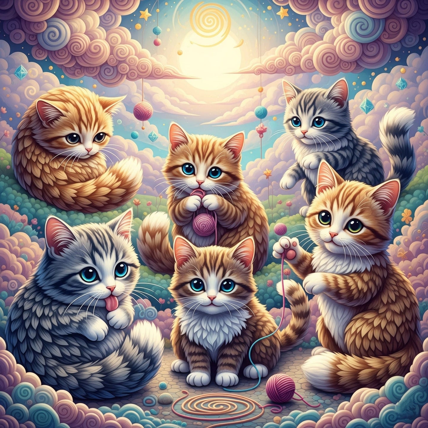 Cat Release Paper 24 sections, 4x4 with choice of Overlay