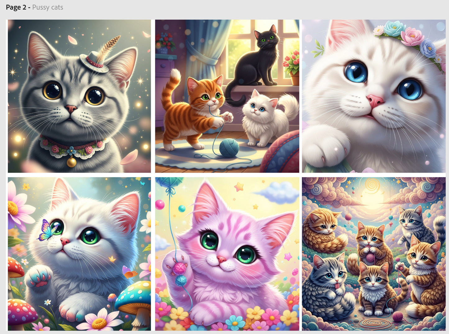Cat Release Paper 24 sections, 4x4 with choice of Overlay
