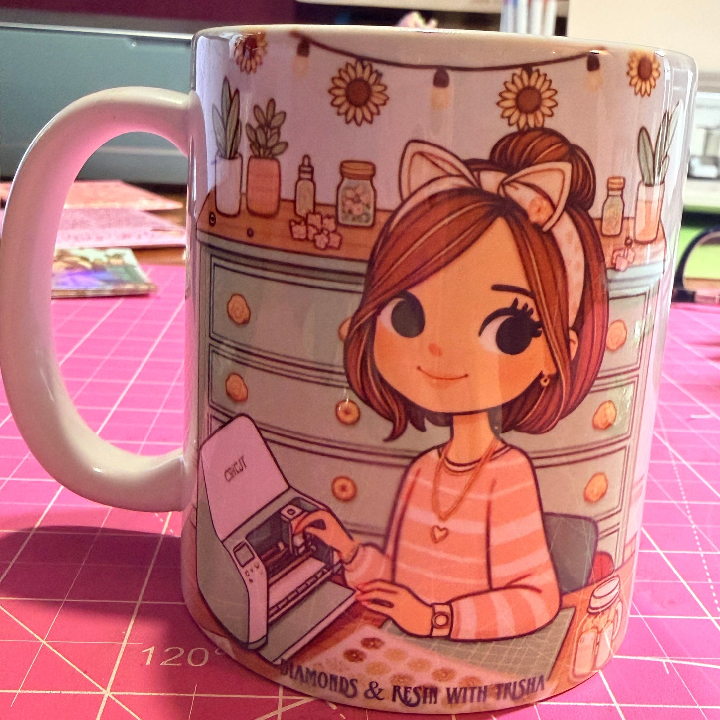 Our very own Diamonds & Resin with Trisha mug 11oz