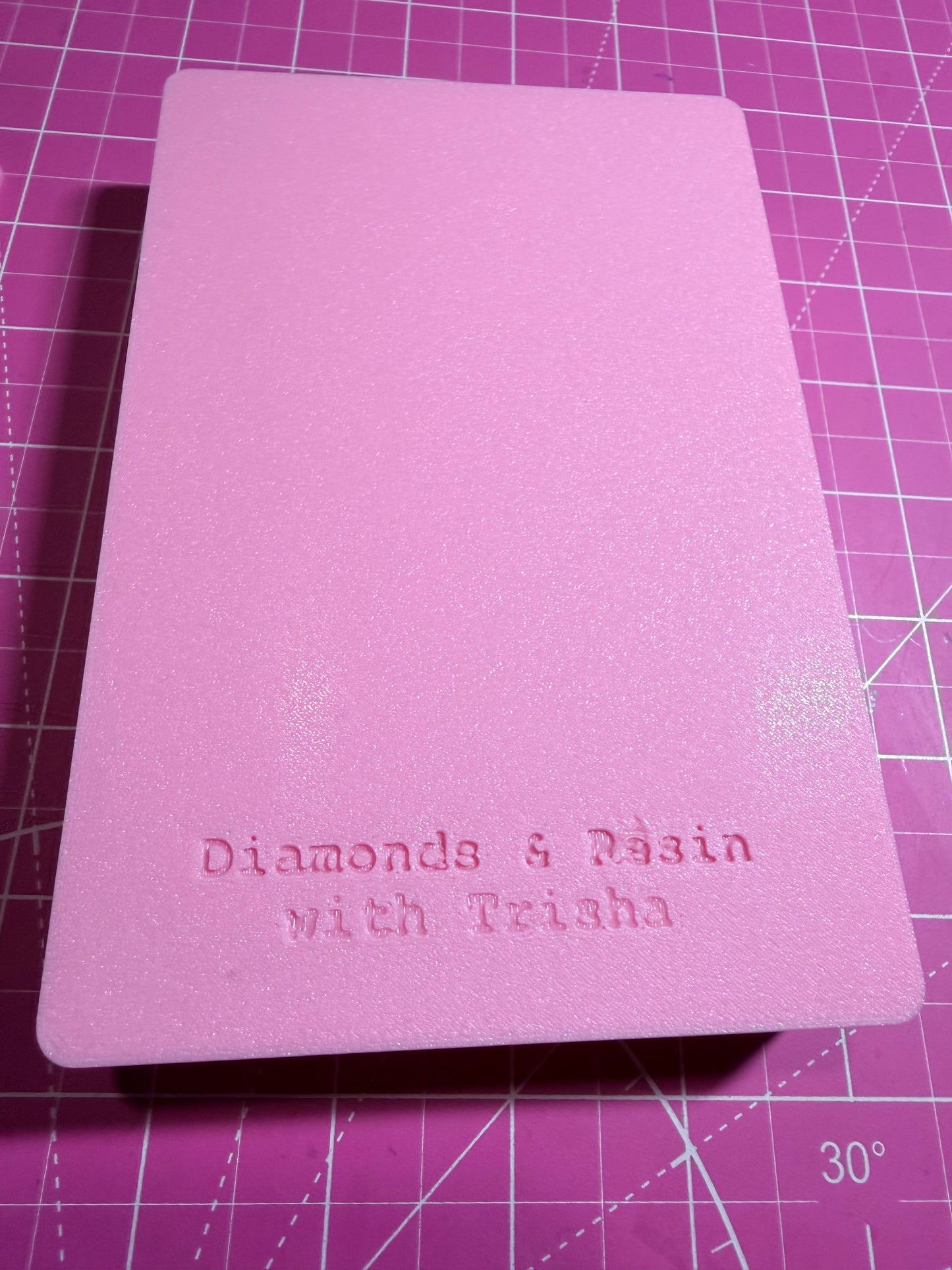 Baby pink 3d printed Release Paper storage box