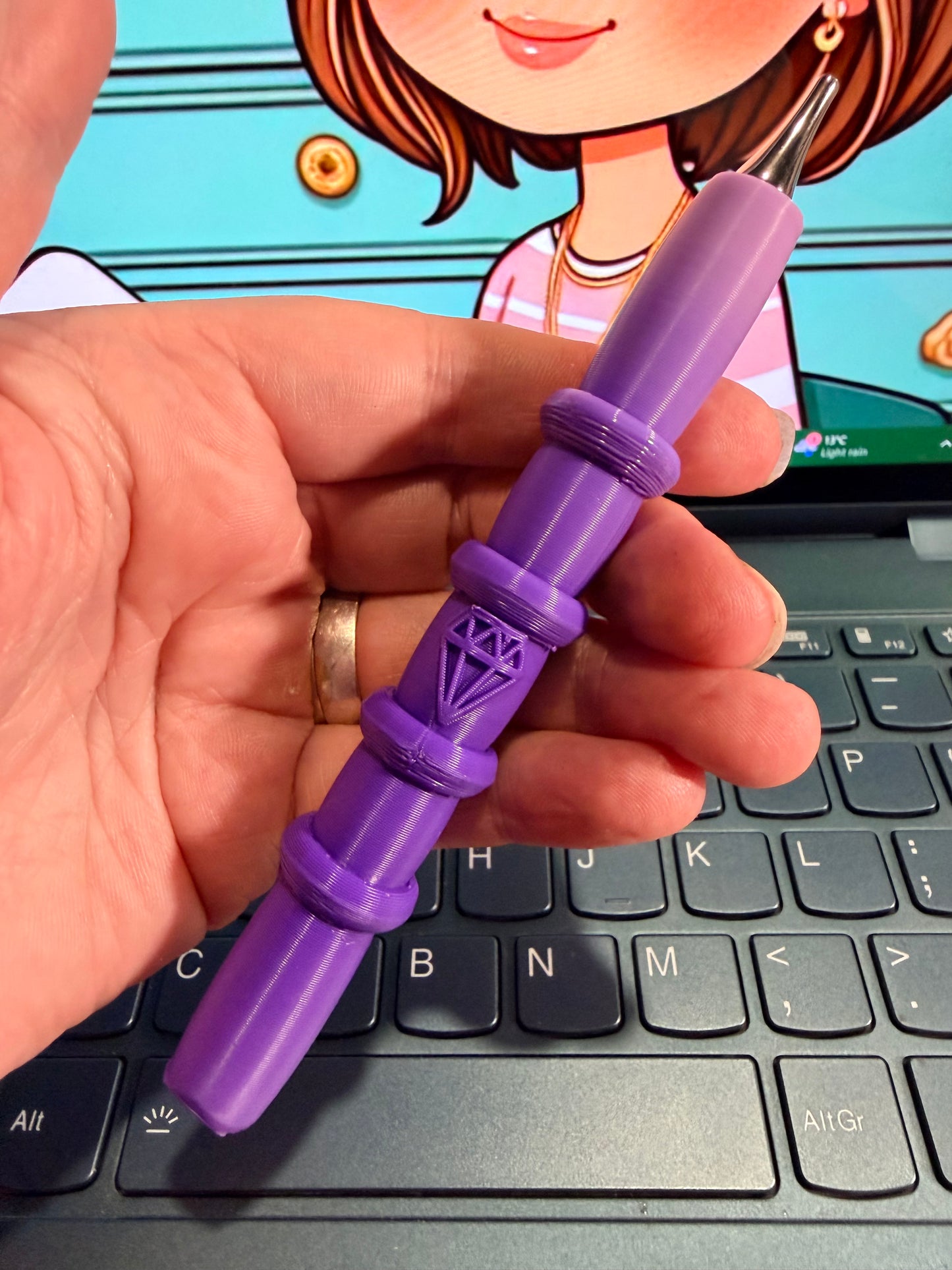 3d Printed Pen Purple