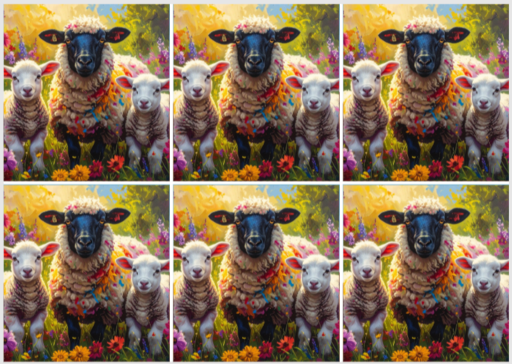 Release Paper, Blossom & Baas, 24 sections 4x4, with choice of Overlay
