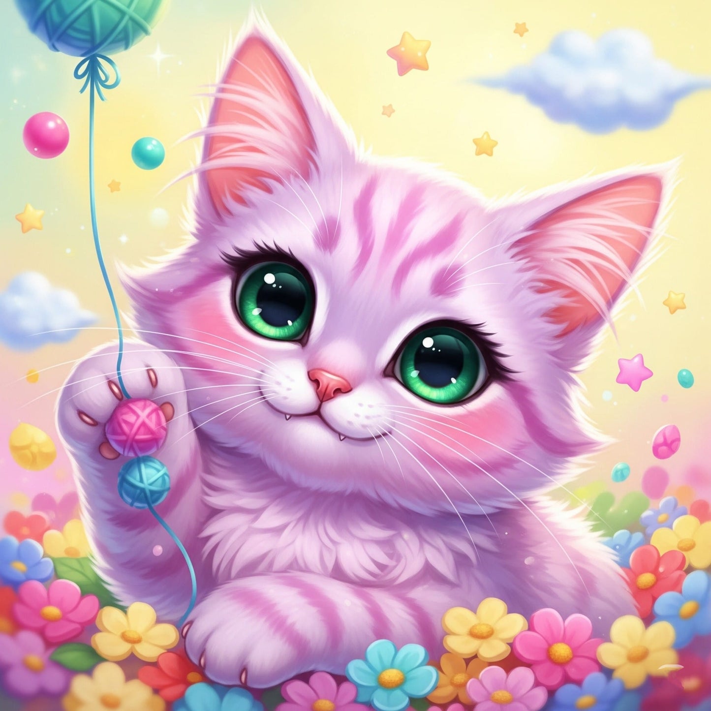Cat Release Paper 24 sections, 4x4 with choice of Overlay