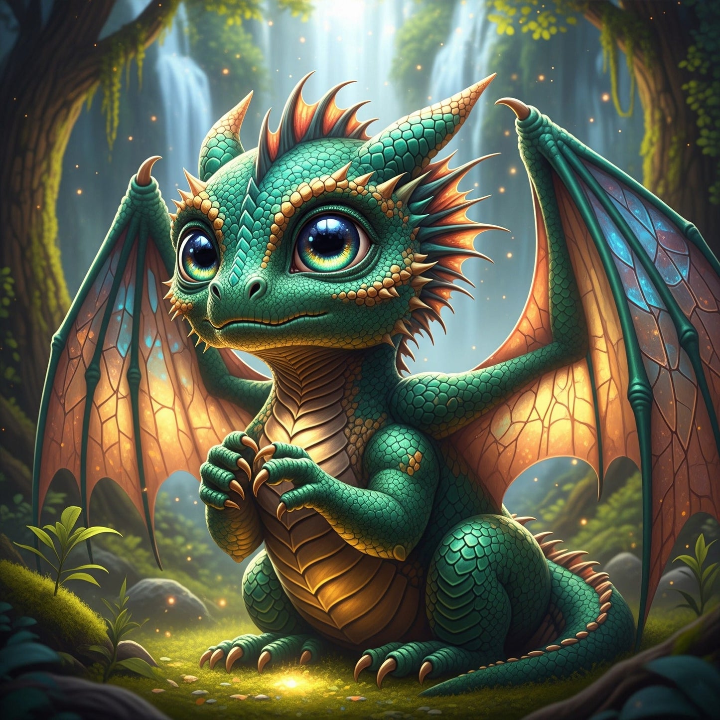 Baby Dragon Release Paper, 4x4 24 sections, with choice of Overlay