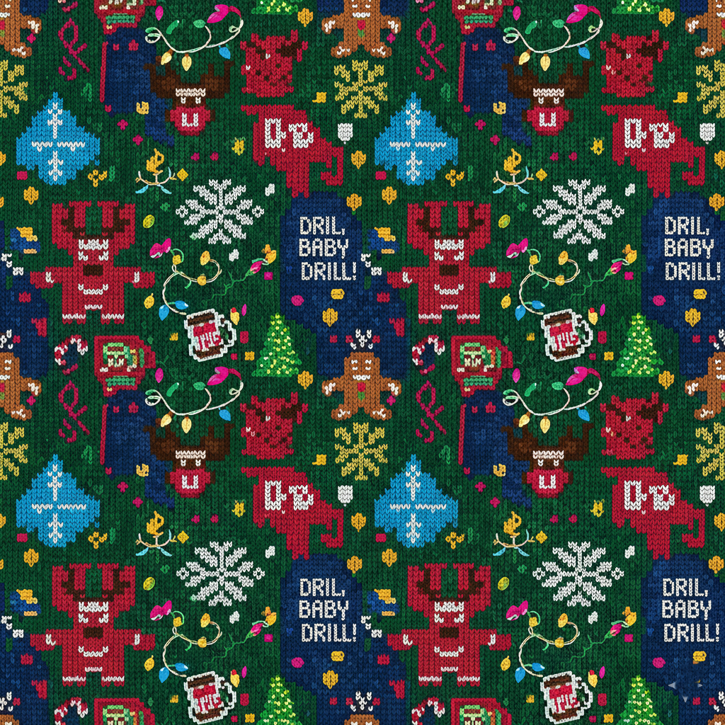 Release Paper,The Ugly Christmas Sweater, 24 sections 4x4, with stars overlay