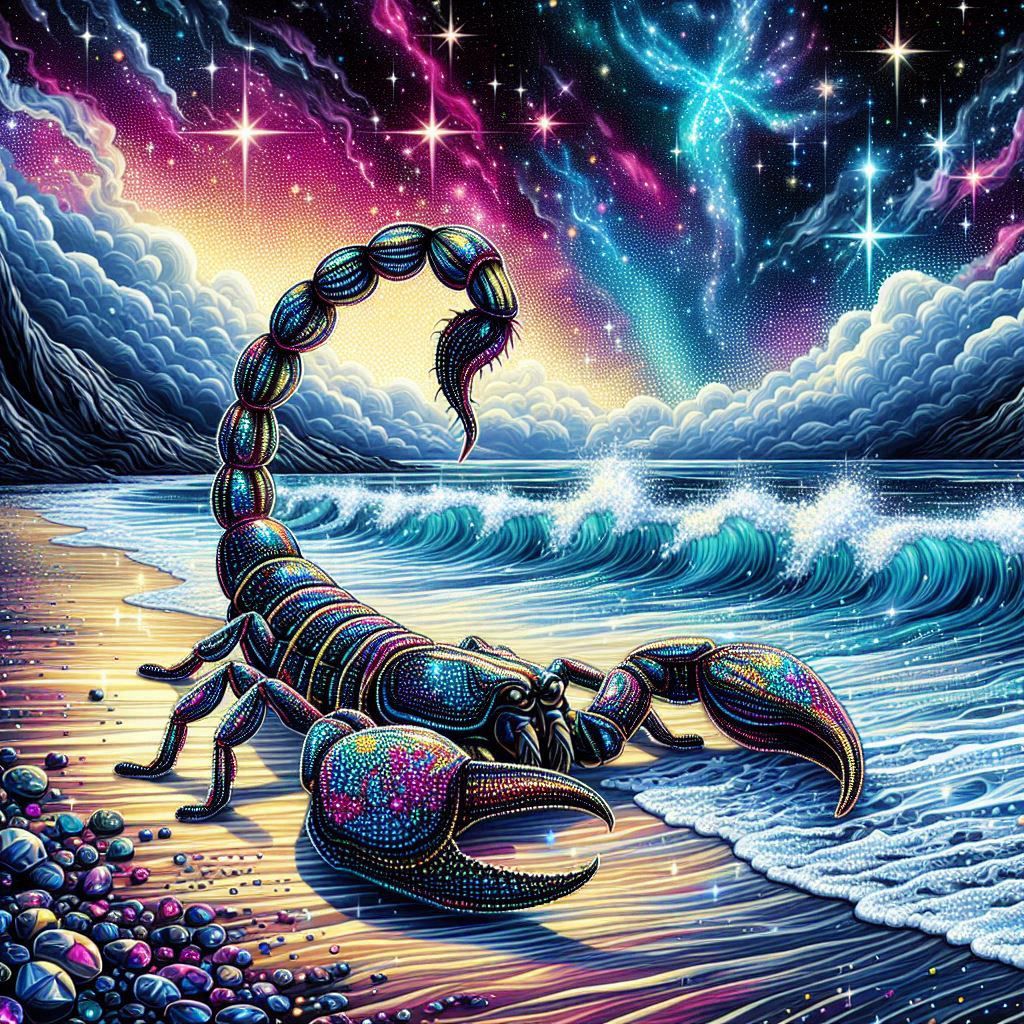 Release Paper, Scorpio Horoscope, 4x4 sections, Sam Vangeen Collection