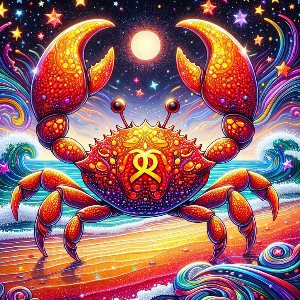 Release Paper, Cancer Horoscope, 4x4 sections, Sam Vangeen Collection