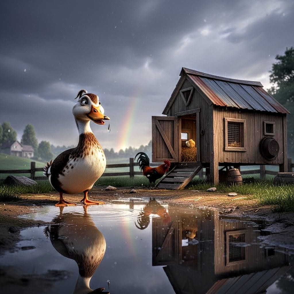 Release Paper, Quackers, 24 4x4 sections, with choice of Overlay