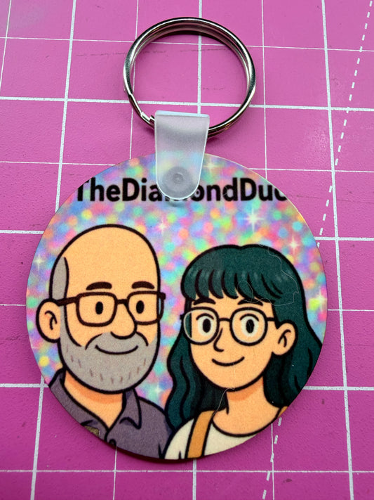 The Diamond Duo Tiktok Keyring