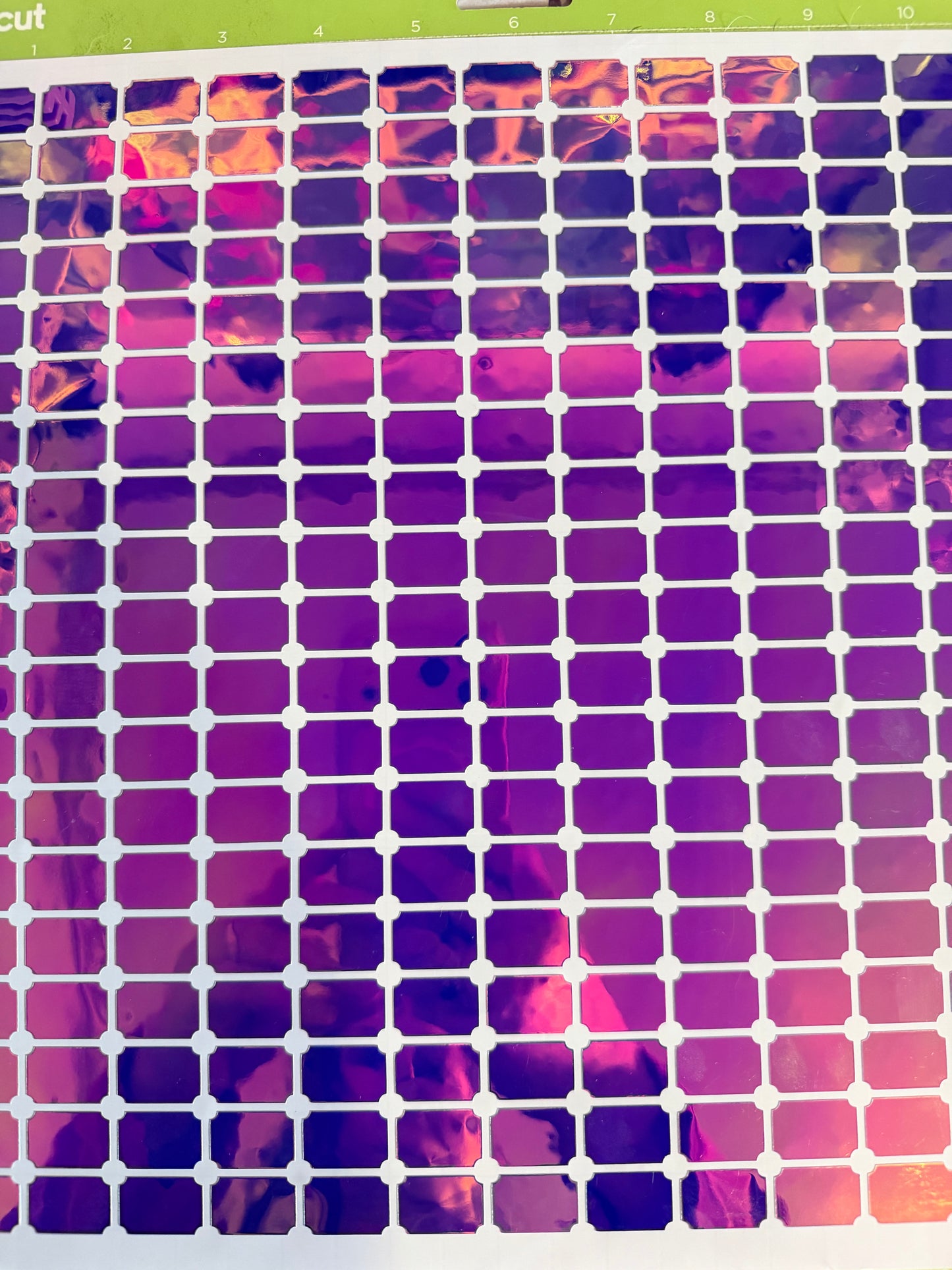 Holographic Blue Rectangle Vinyl Stickers for your Diamond Art Pots & Trays x60