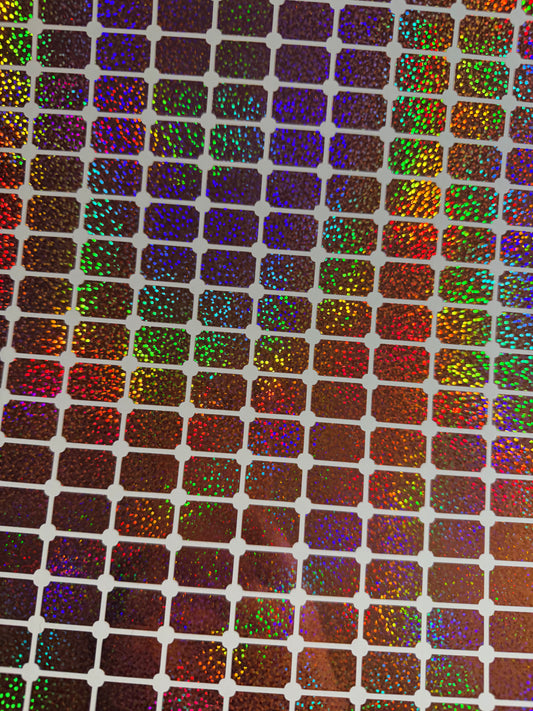 Holographic Champagne Gold Sparkling Vinyl Stickers X60