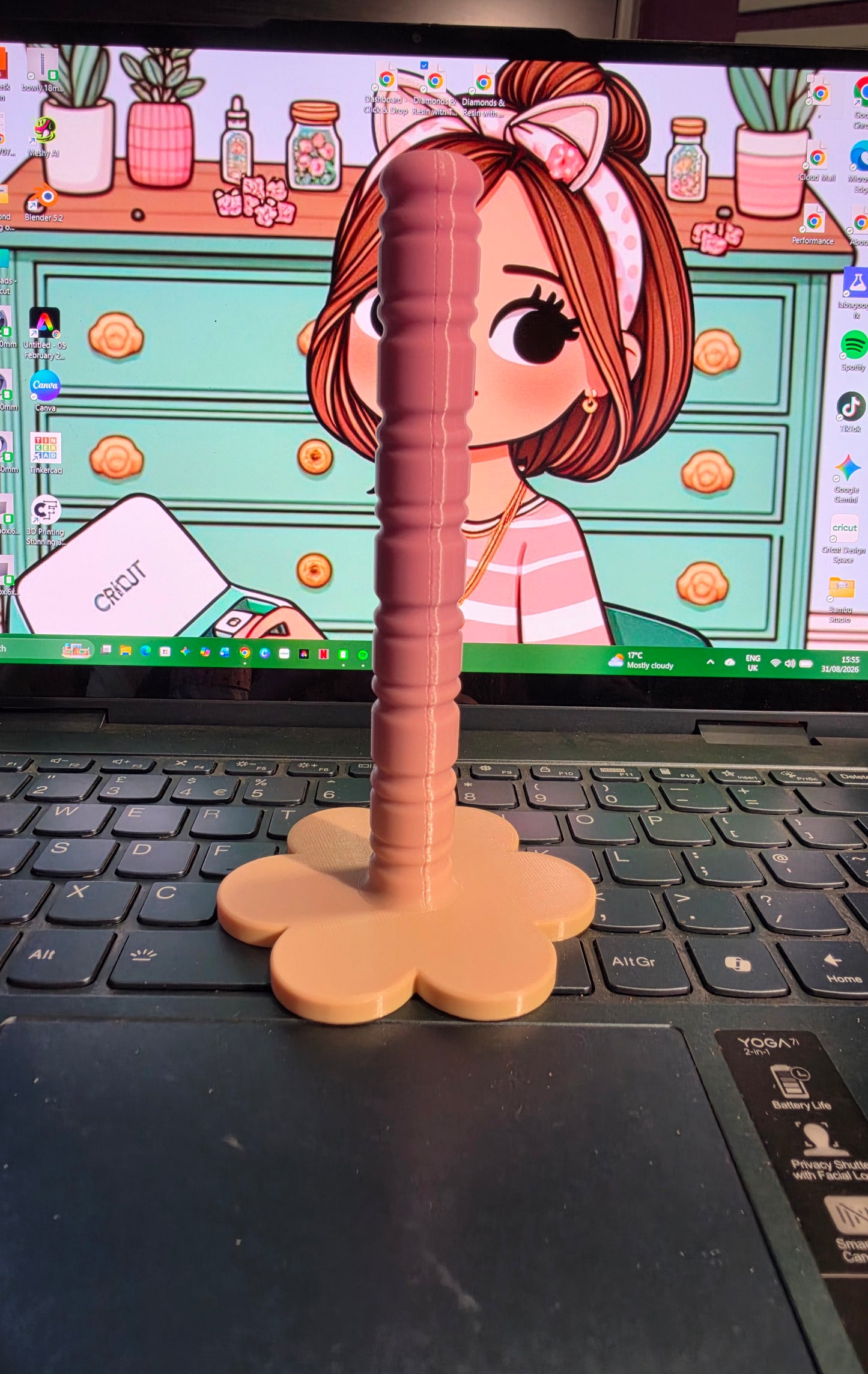 3d Printed Flower Washi Tape Holder