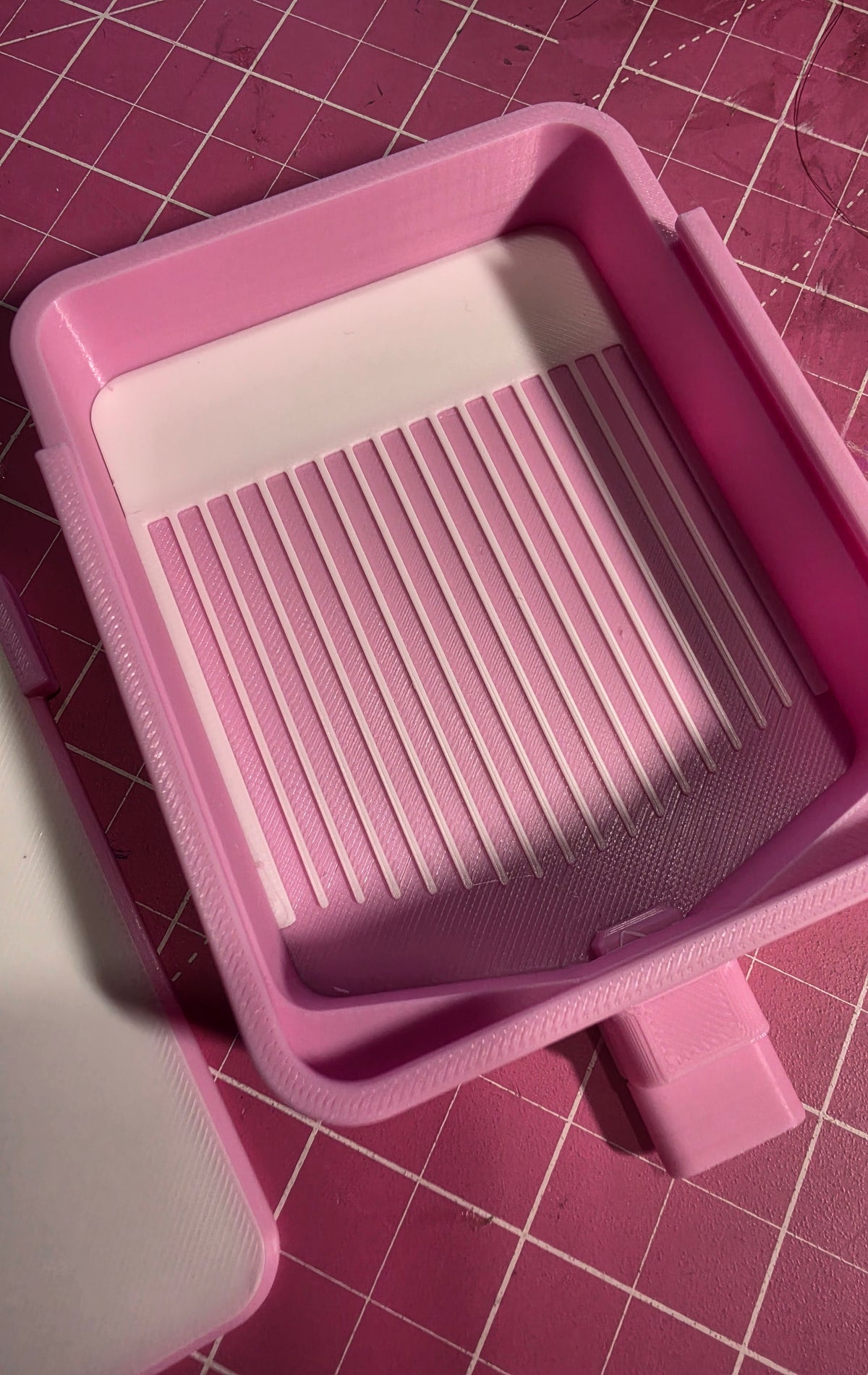 3d Printed Ribbed Tray  4x3 inches