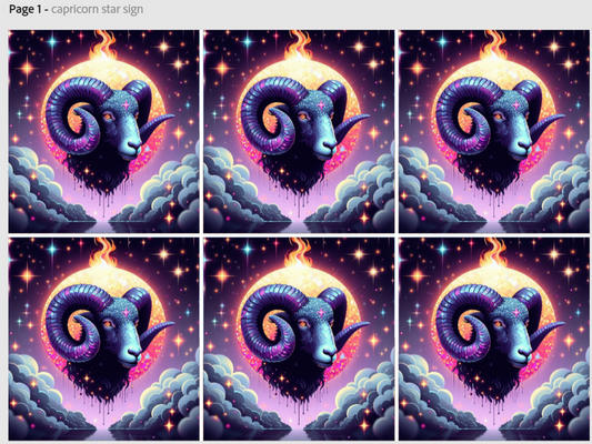 Release paper, Aries Horoscope, Sam Vangeen Collection