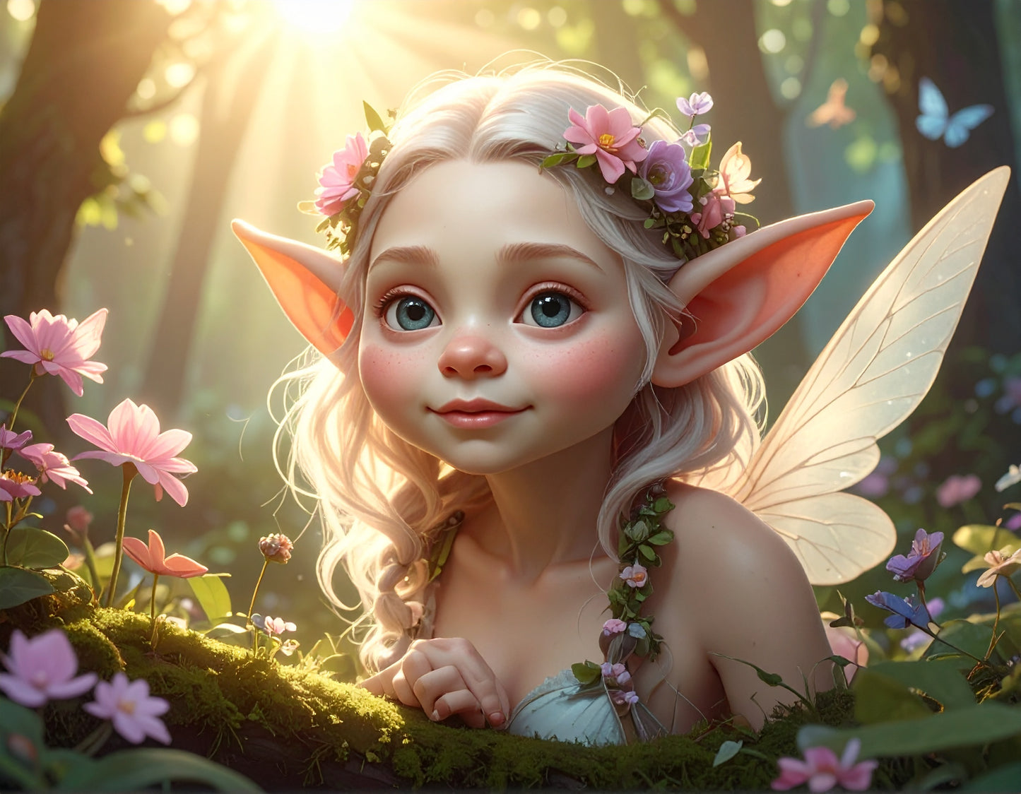 Release Paper, Beautiful Fairy, 24 sections, 4x4 with choice of overlay