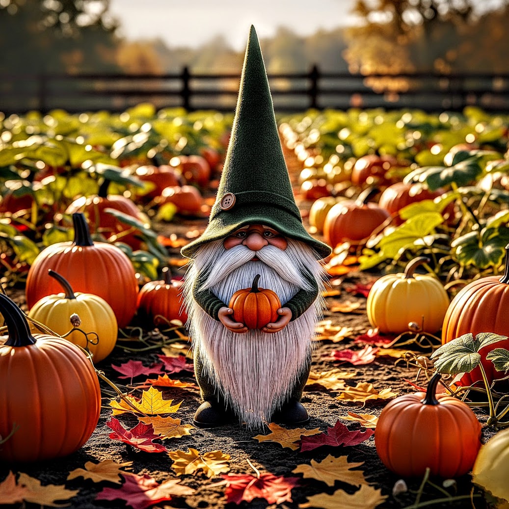 Release Paper, Autumn Gnomes, 4x4, 24 sections, choice of Overlay