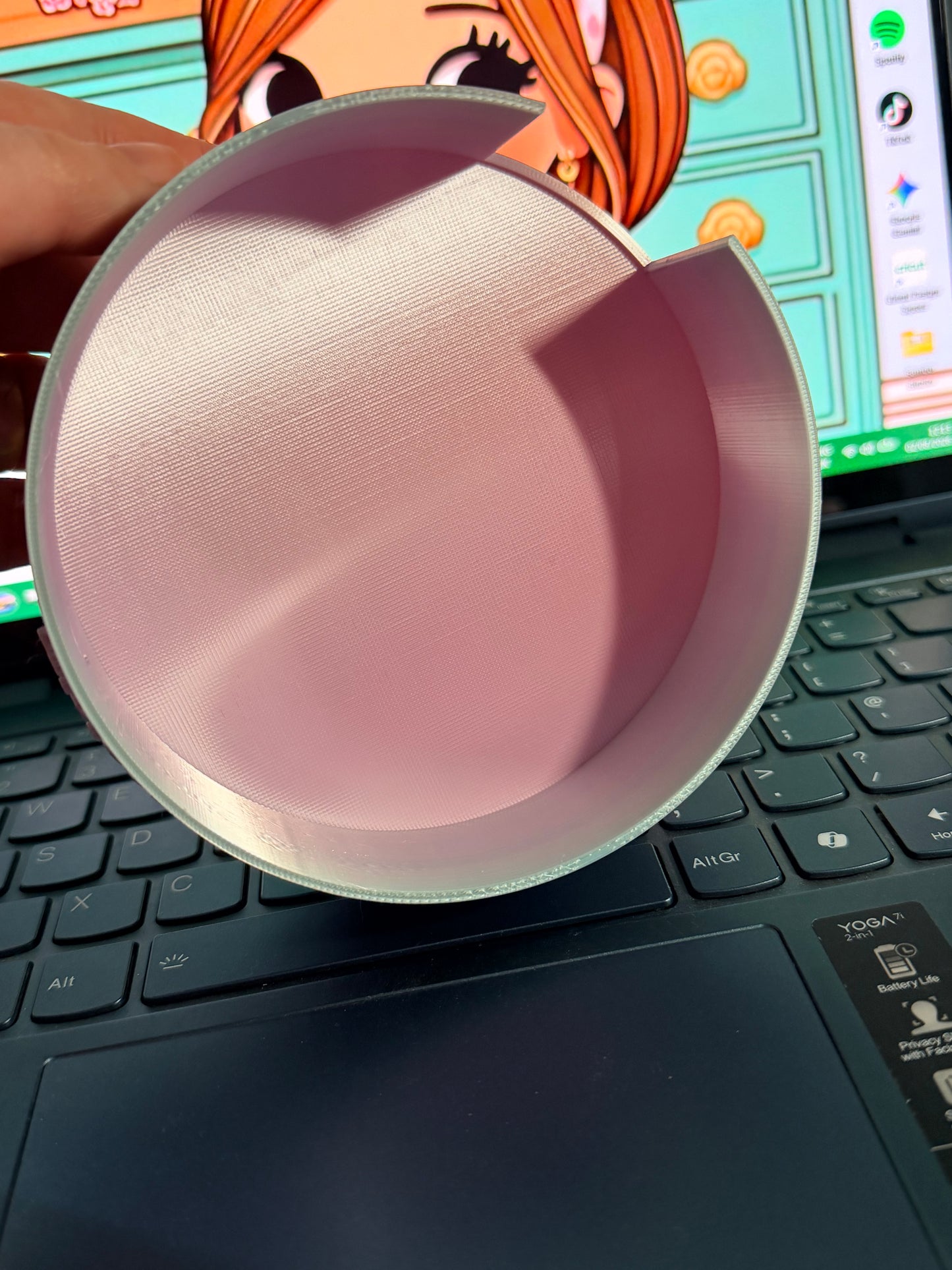 3d Printed Turntable Container, as used with my Carousel