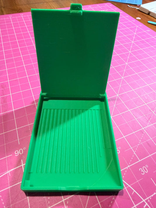 Lovely green 3d printed flip Diamond Art tray size 4x3 inches