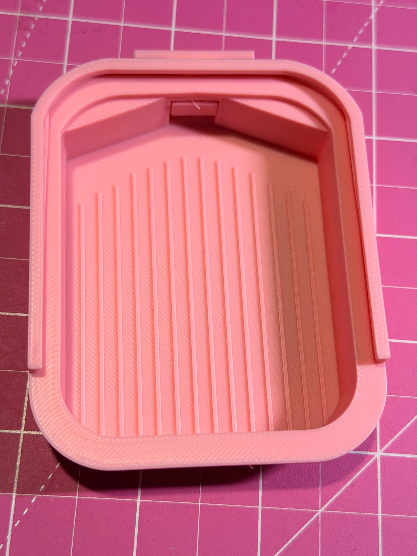 Baby Pink compact 3x2inches 3d printed tray