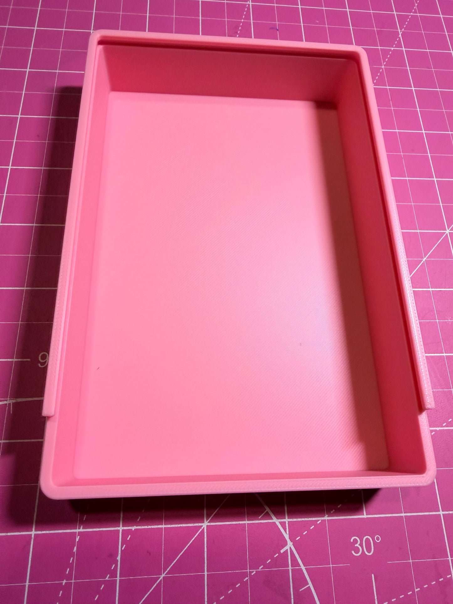 Baby pink 3d printed Release Paper storage box