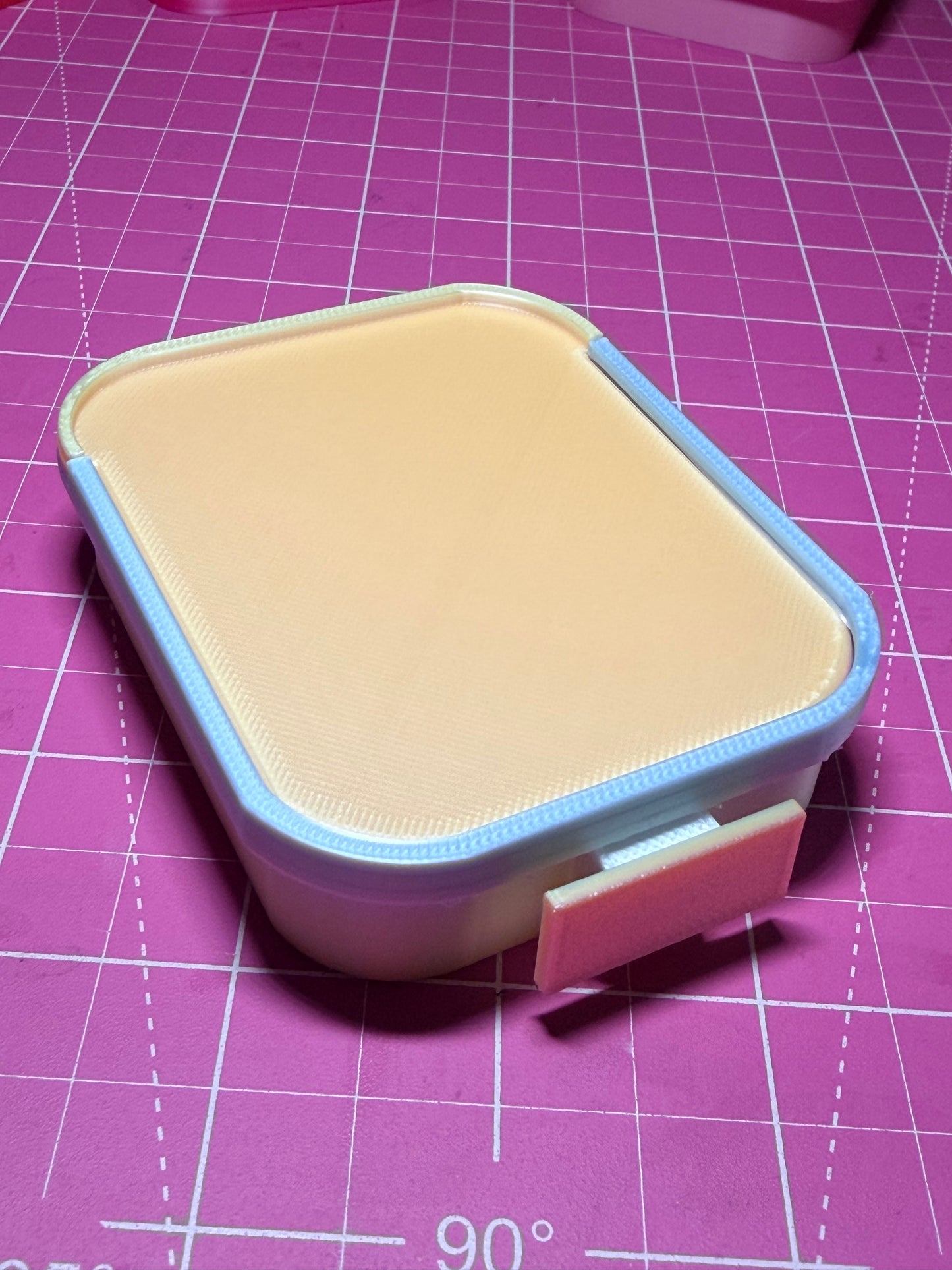 Compact 3d Printed 3x2 inch tray in Silky Rainbow colour