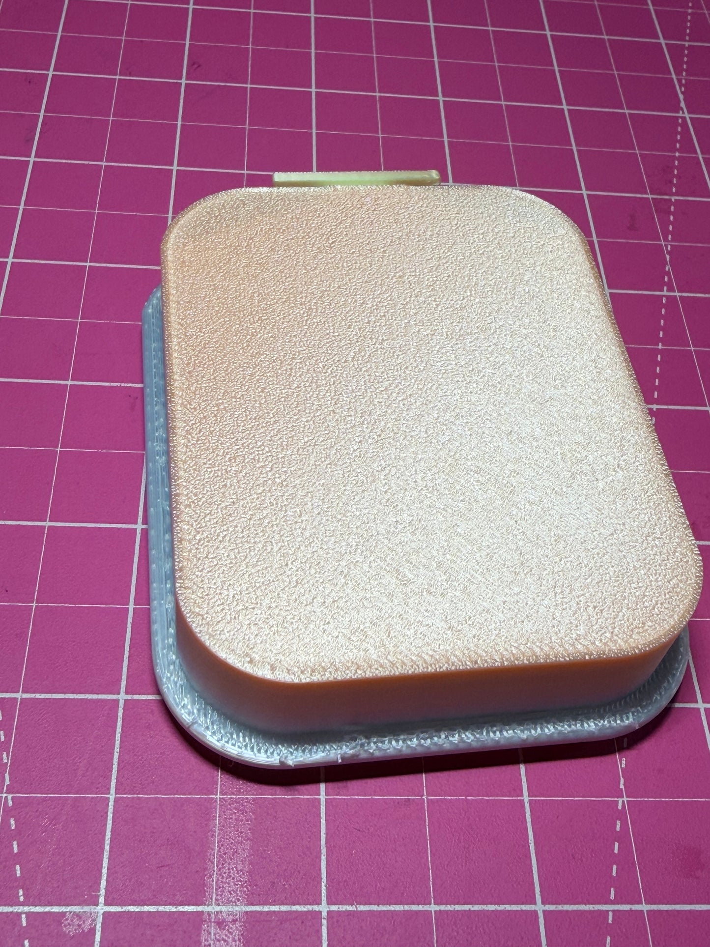 Compact 3d Printed 3x2 inch tray in Silky Rainbow colour