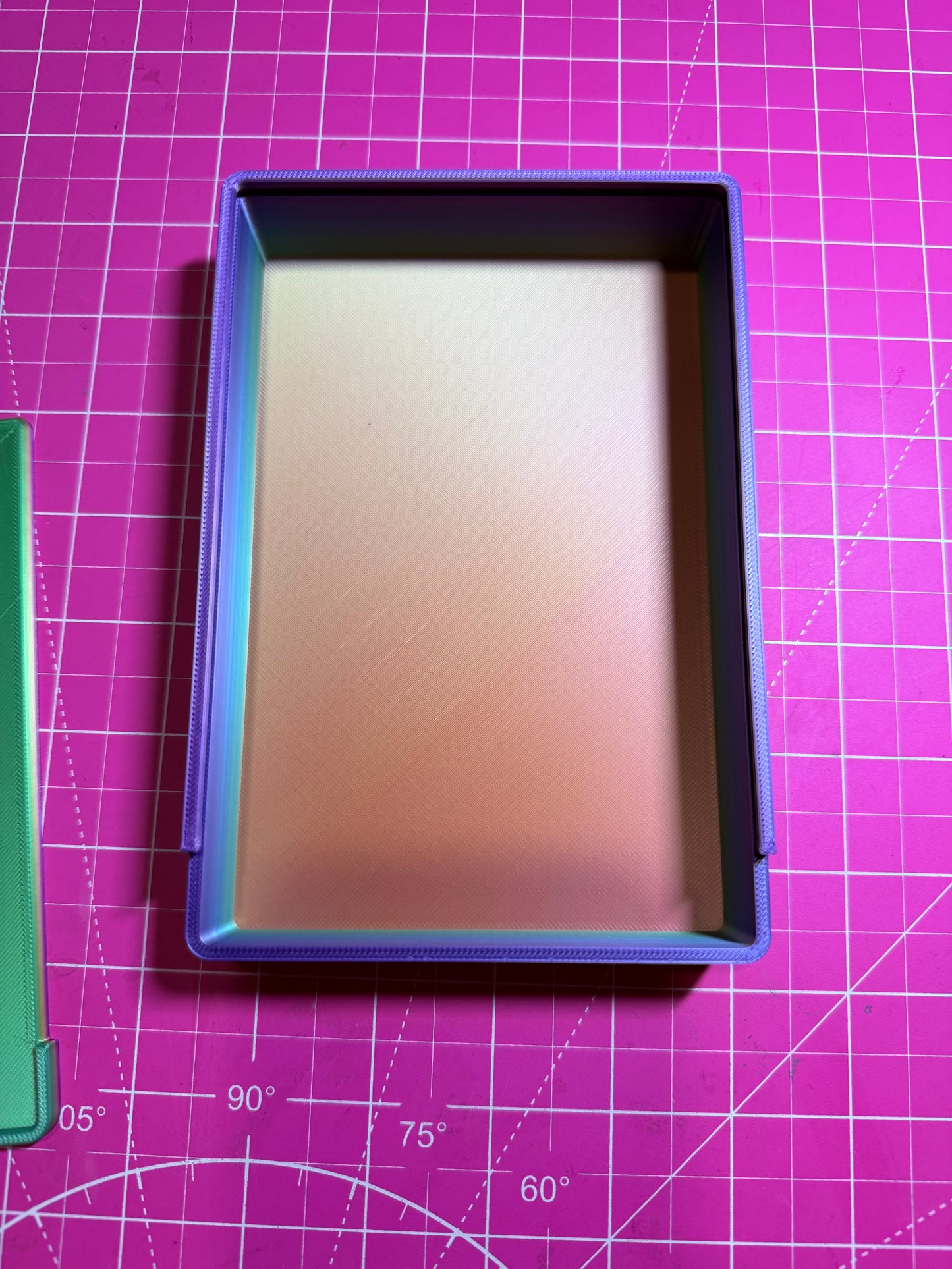 Beautiful Rainbow 3d printed Release Paper storage box