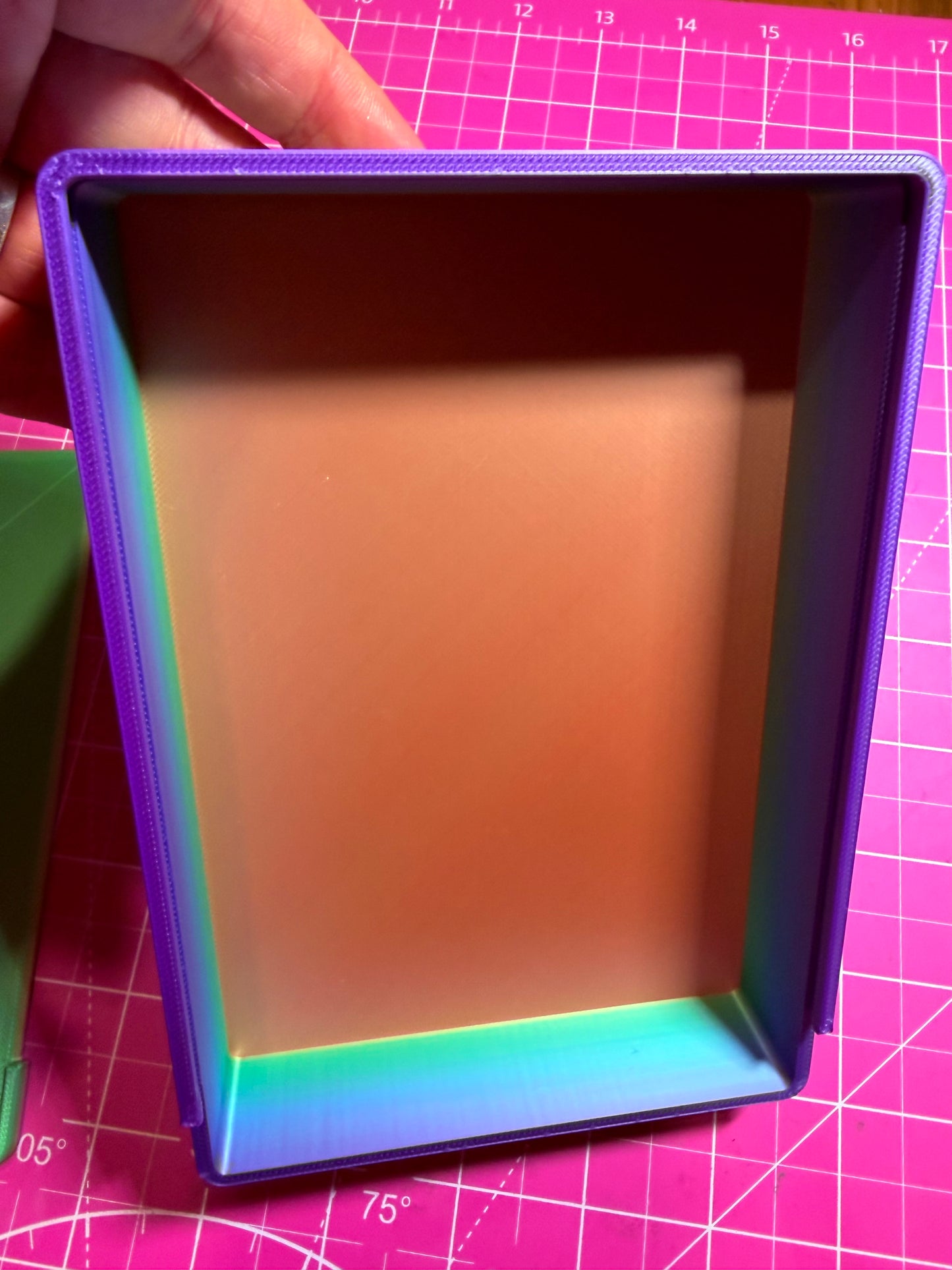 Beautiful Rainbow 3d printed Release Paper storage box
