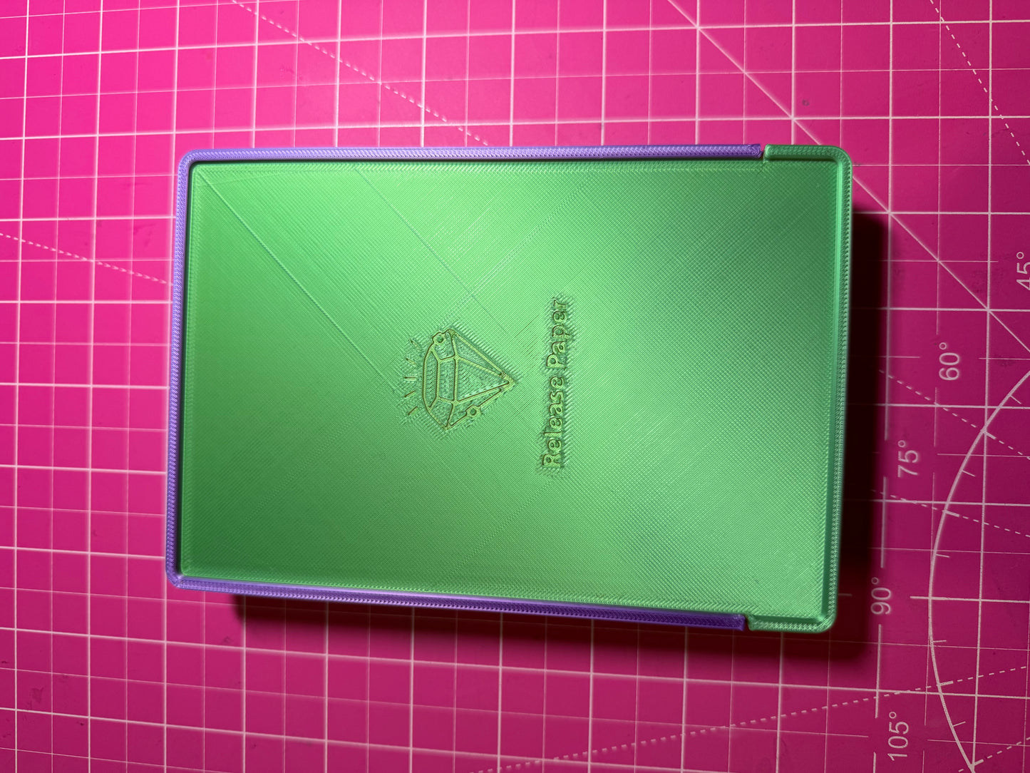 Beautiful Rainbow 3d printed Release Paper storage box