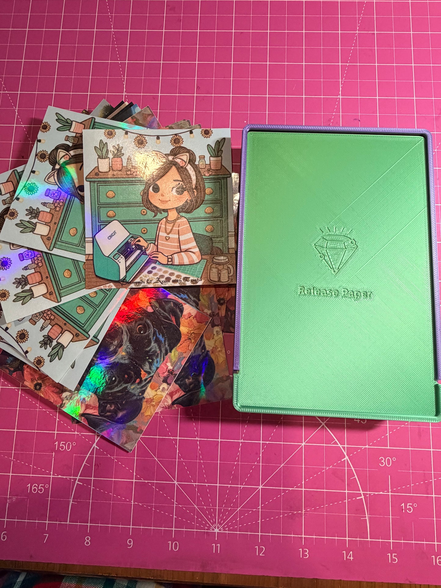 Bundle Custom Release Paper, 4x3 3/4 with Storage Box