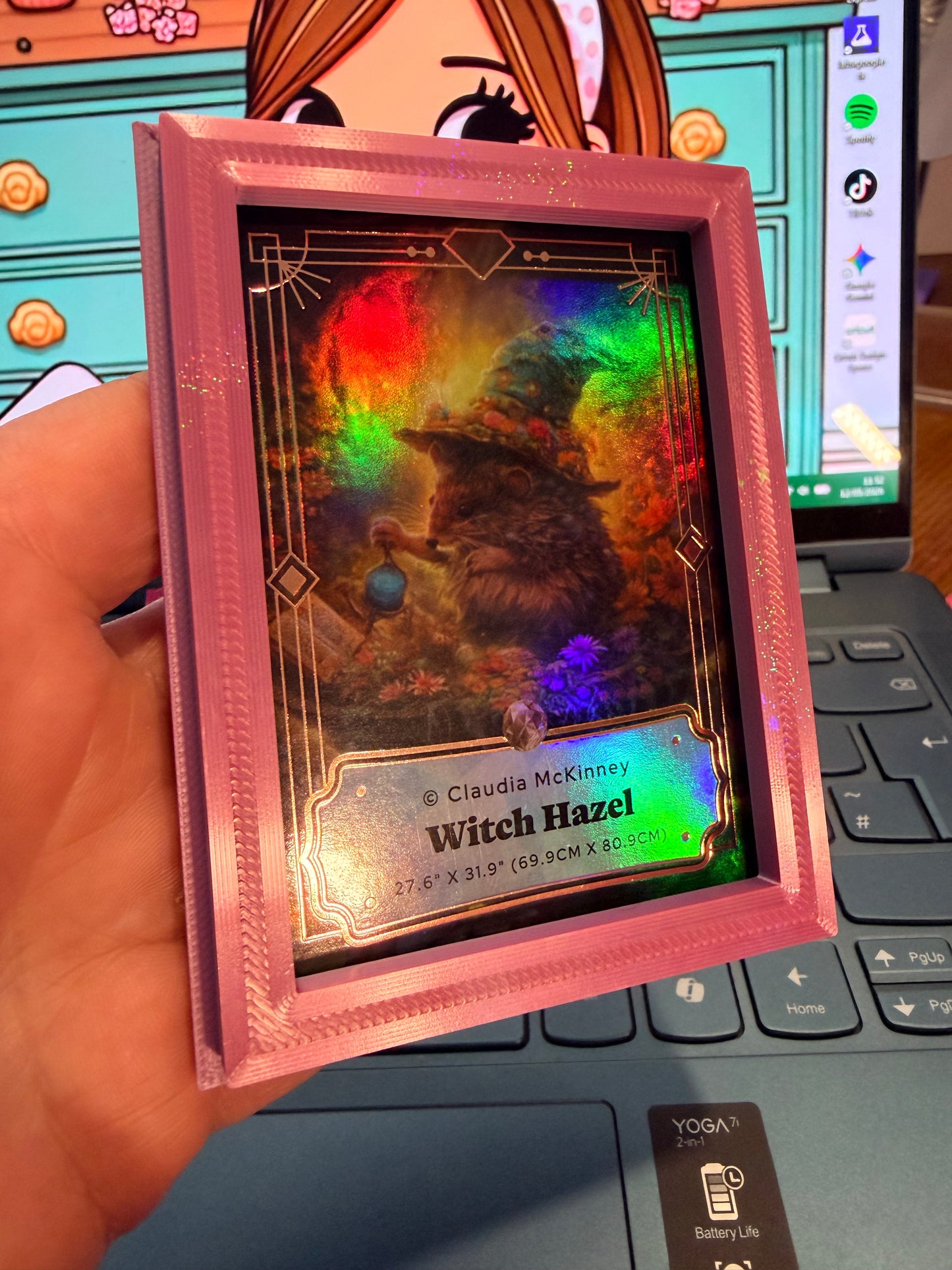 3D Printed DAC trading card display with stand