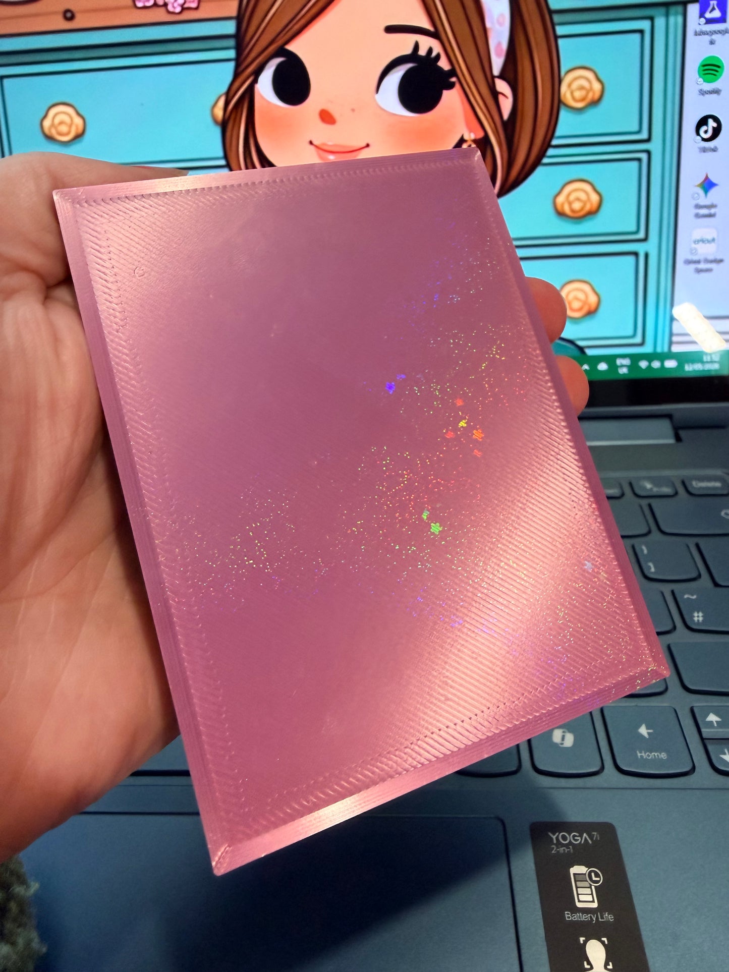3D Printed DAC trading card display with stand