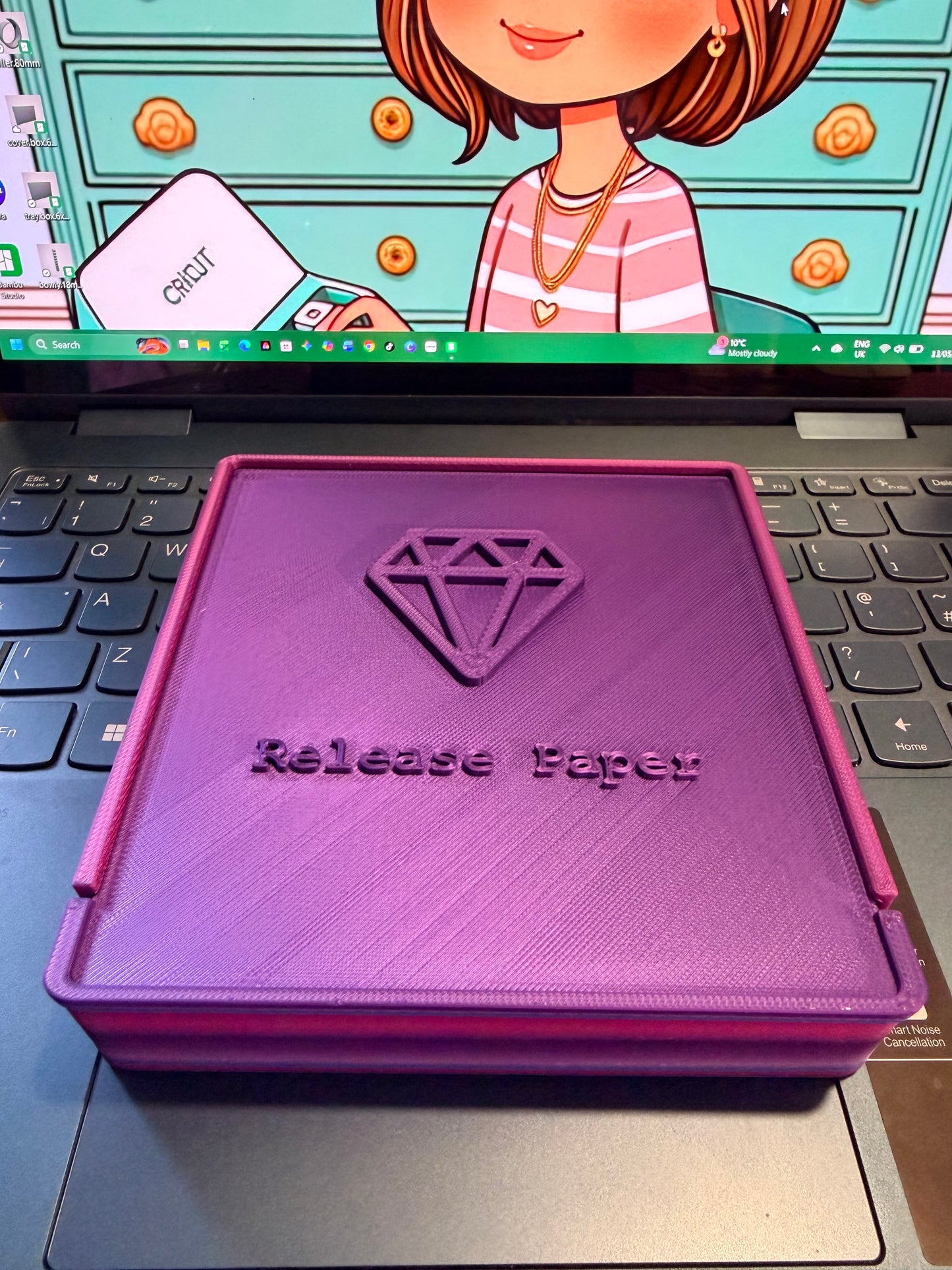 My new design 3d printed 5x5 Release Paper box for your smaller Release Paper
