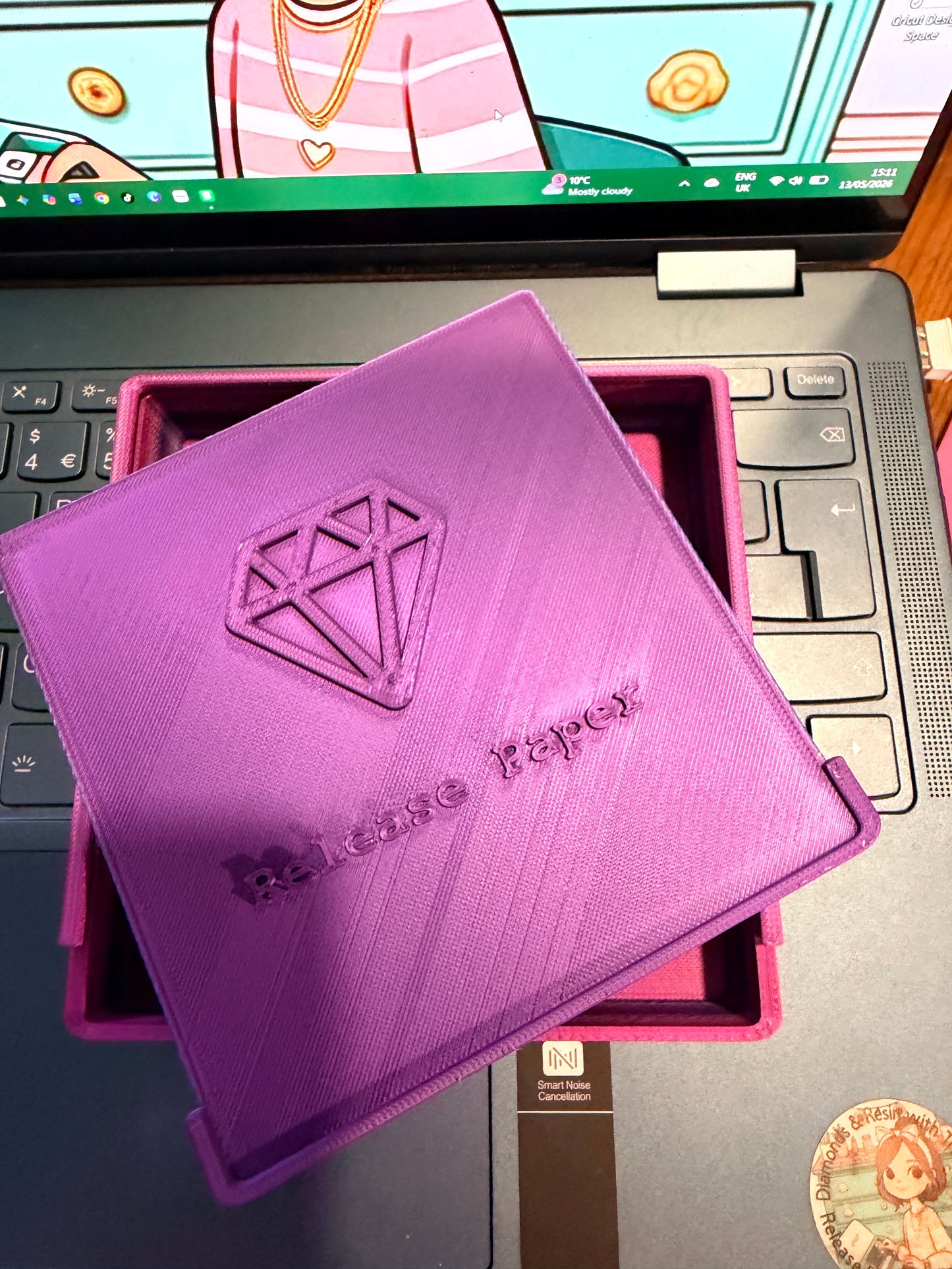 My new design 3d printed 5x5 Release Paper box for your smaller Release Paper