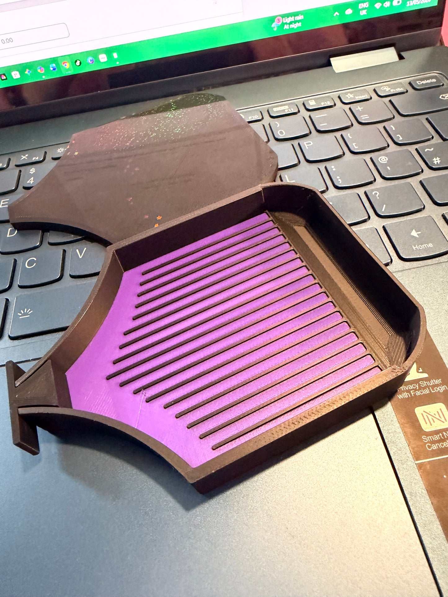 Lovely 3d printed tray.. 4x3 inches sunken recess for naughty drills