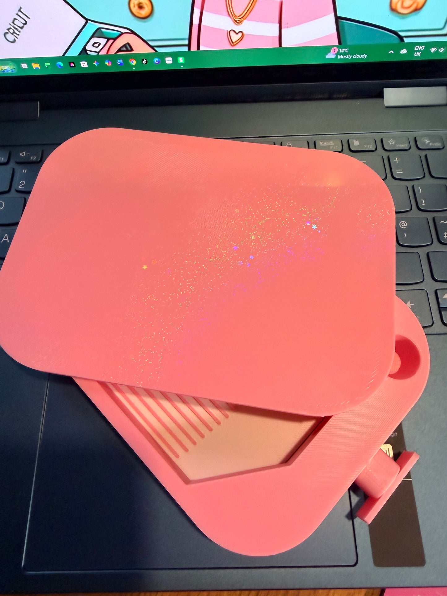 3d Printed Big Mummy Tray.. size 6x4 inches.. with Drill Bin
