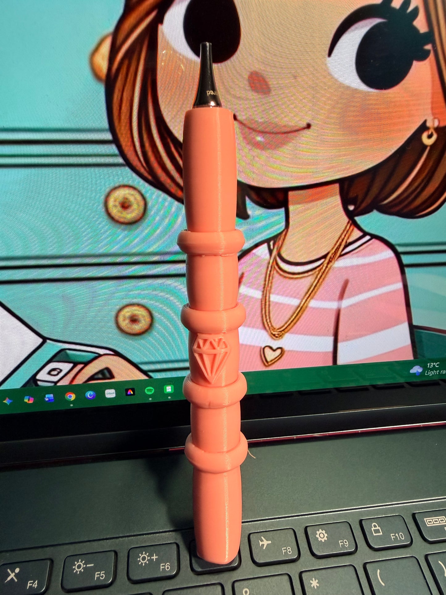 3d Printed Pink Diamond Art pen
