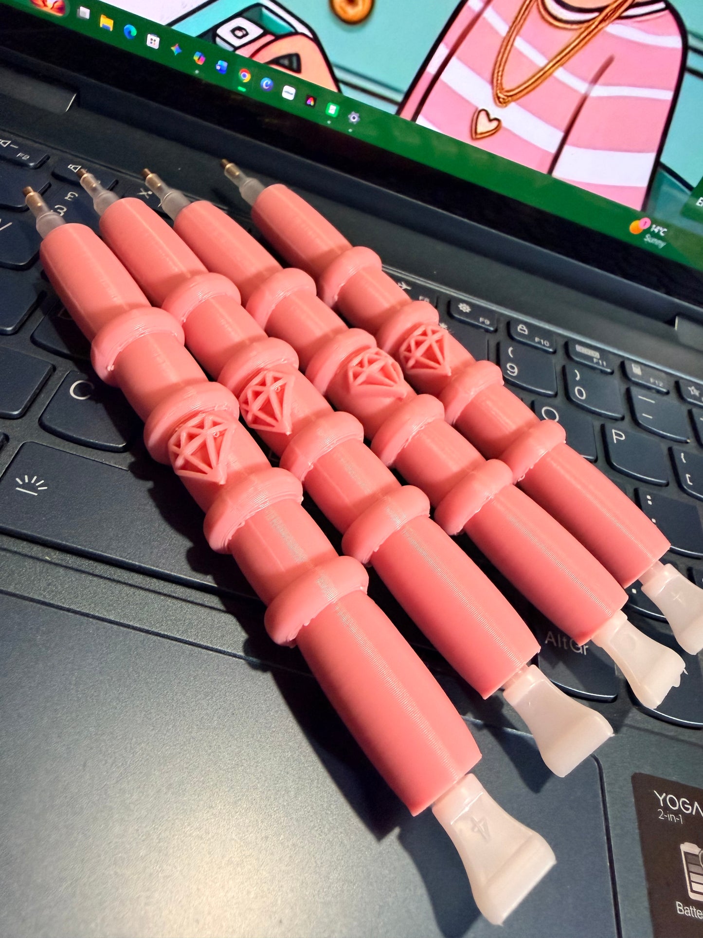 3d Printed Pens minus the bling