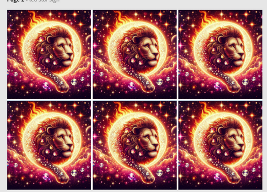 Release Paper, Leo Horoscope, 4x4, Sam Vangeen Collection