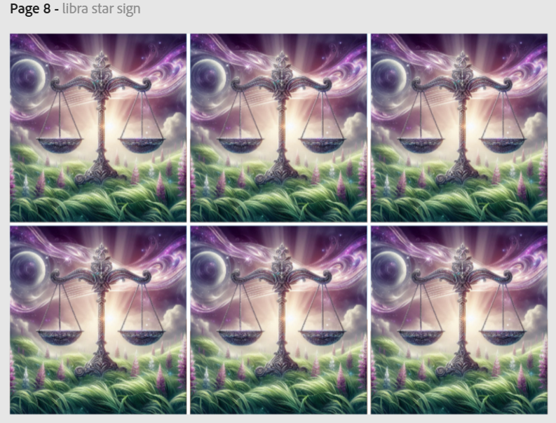 Release Paper, Libra Horoscope, 4x4 sections, Sam Vangeen Collection