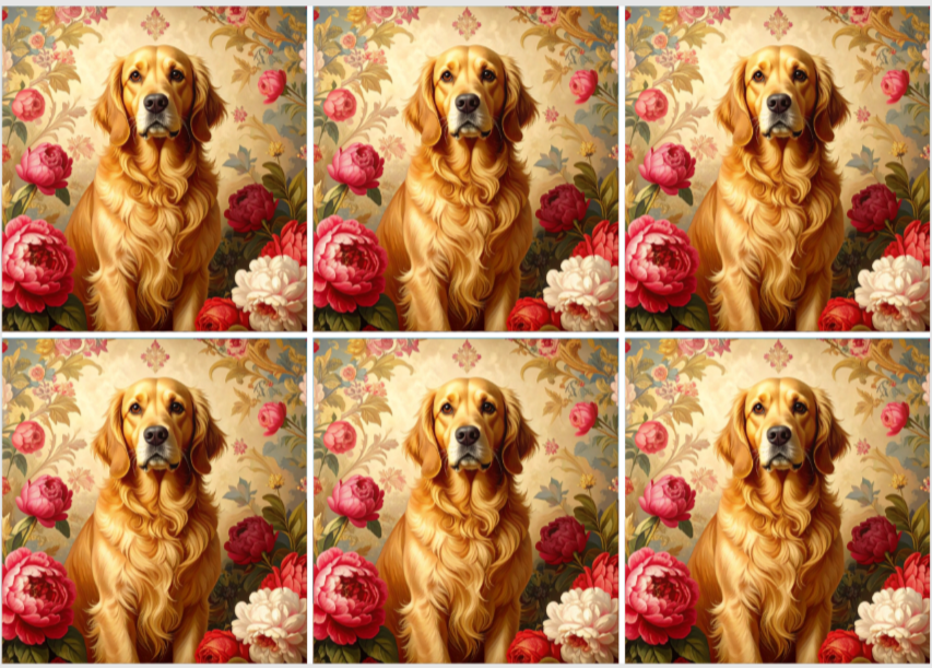 Release Paper, Loyal Best Friend, 24 sections 4x4, with choice of Overlay