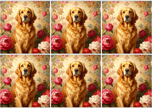 Release Paper, Loyal Best Friend, 24 sections 4x4, with choice of Overlay