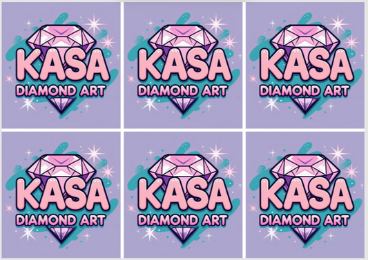 Tiktok KASA Diamond Art, 24 sections 4x4 with Stars Overlay