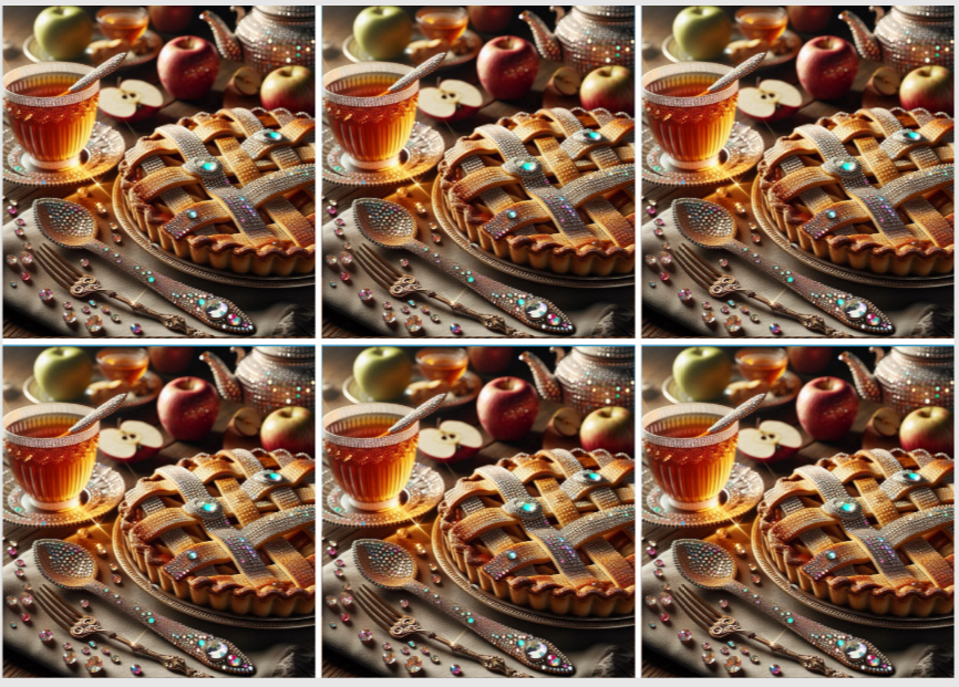 Christmas Desert with Sam Vangeen, Release Paper, 24 sections 4x4 with Stars Overlay