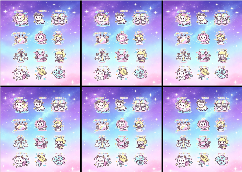 Tiktok Creator 💜💎💜nic💜💎💜 Zodiac Release Paper