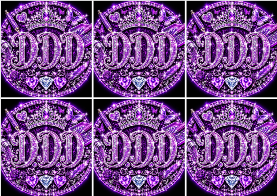 Drews Diamond Divas mix brand new collection size 4x3 3/4, 24 sections with added overlay